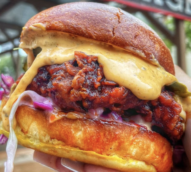 GARAGE Kitchen + Bar signature dishes G-Cali Bacon Ranch WrapG-Beijing WingsG-Bob's Burger